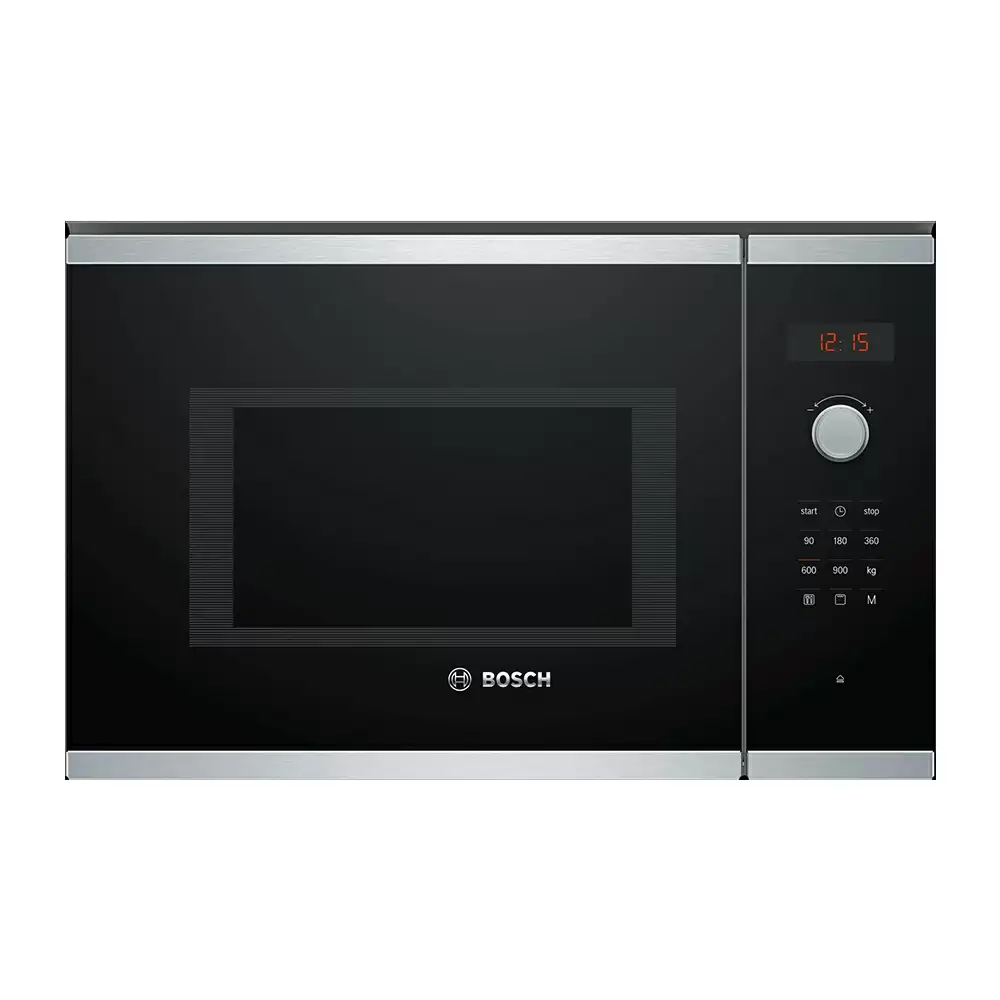 Bosch Series-4 Touch & Knob Built-in Microwave With Grill, Capacity 25 L - (Black)