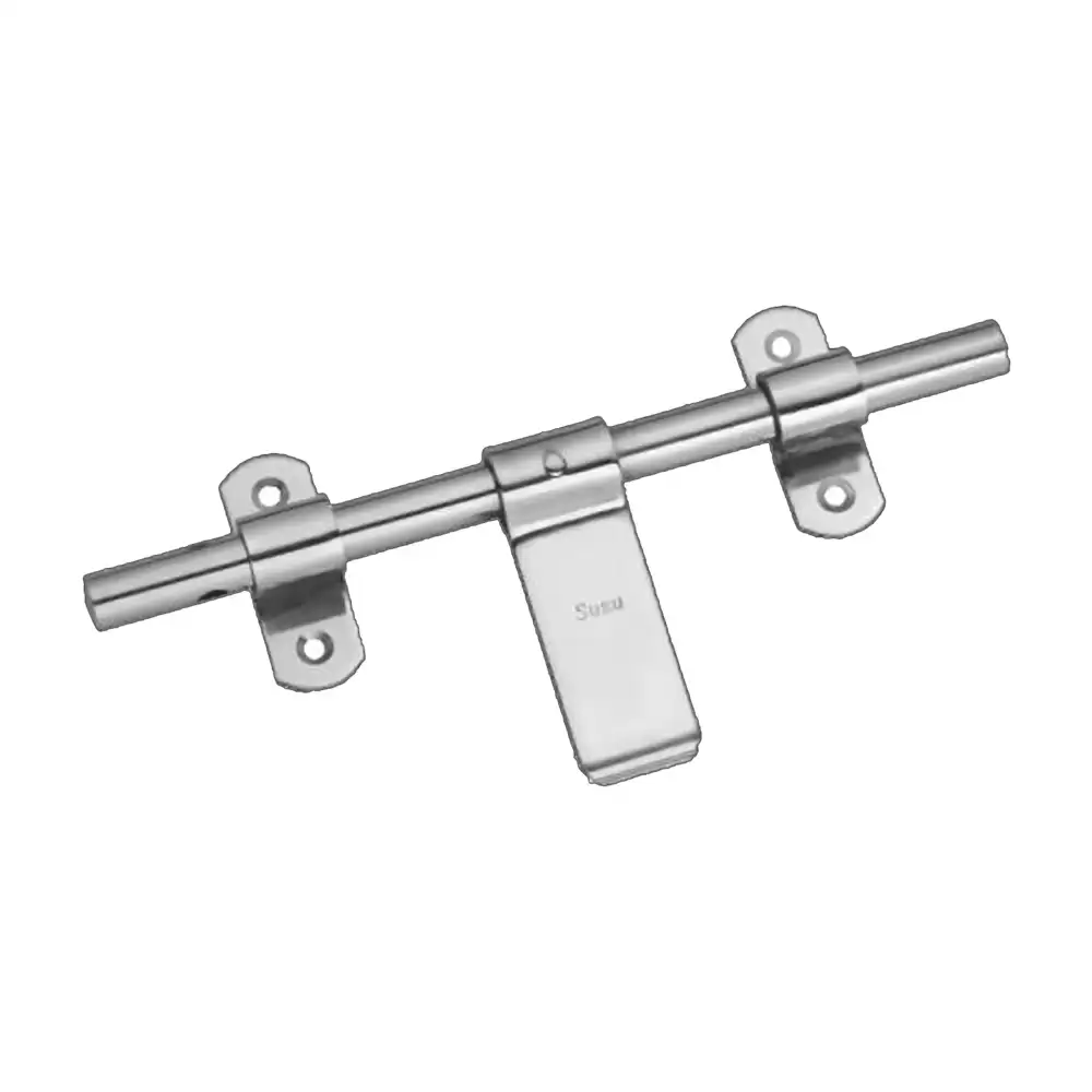 Suzu Stainless Steel Straight Door Latch (10 Inch x 12 mm) - Glossy Finish