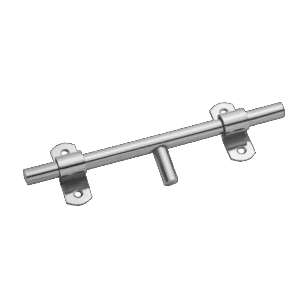 Suzu Stainless Steel Round Door Latch (8 Inch x 12 mm) - Glossy Finish