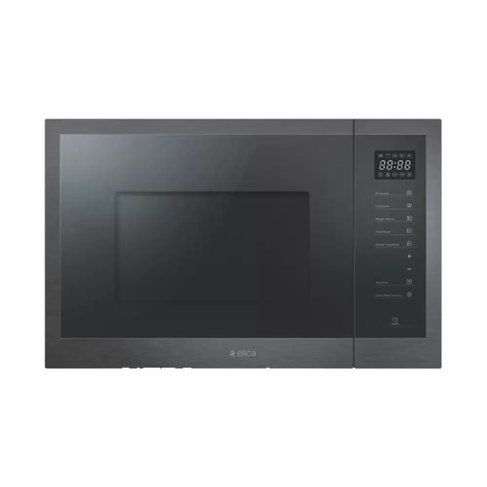 Elica EPBI MWO G25 INOX NERO Touch Control Built -In Microwave With Grill, Capacity 25 L  - (Black)