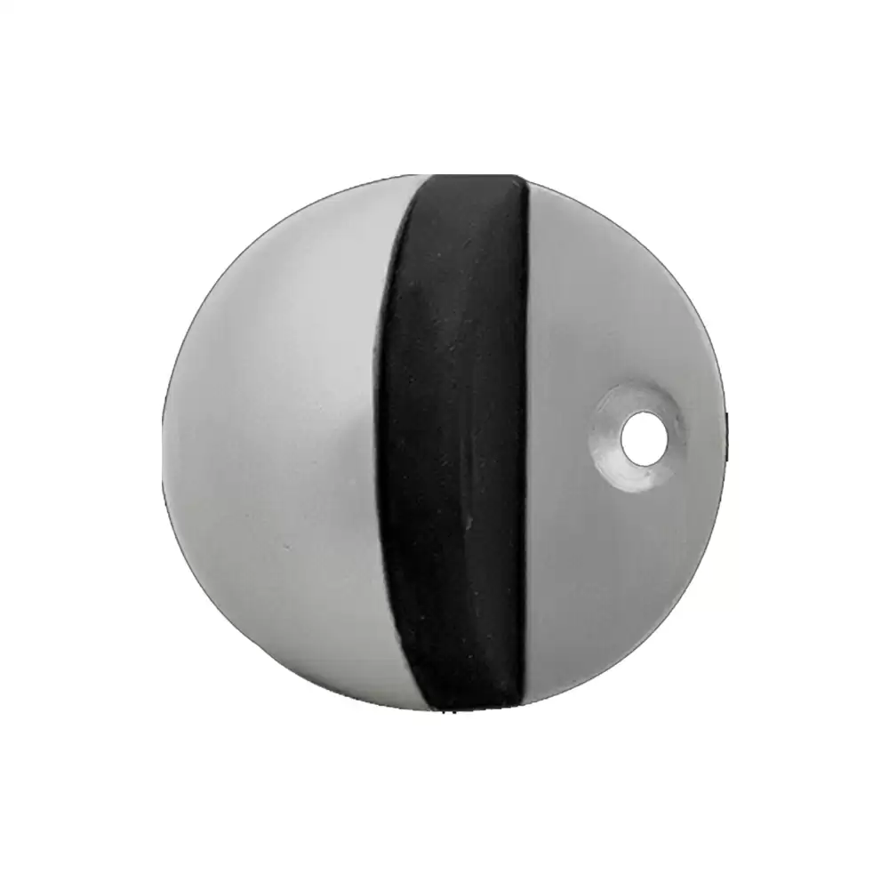 Suzu HW153 Aluminium Floor Mount Door Stopper - Silver Finish