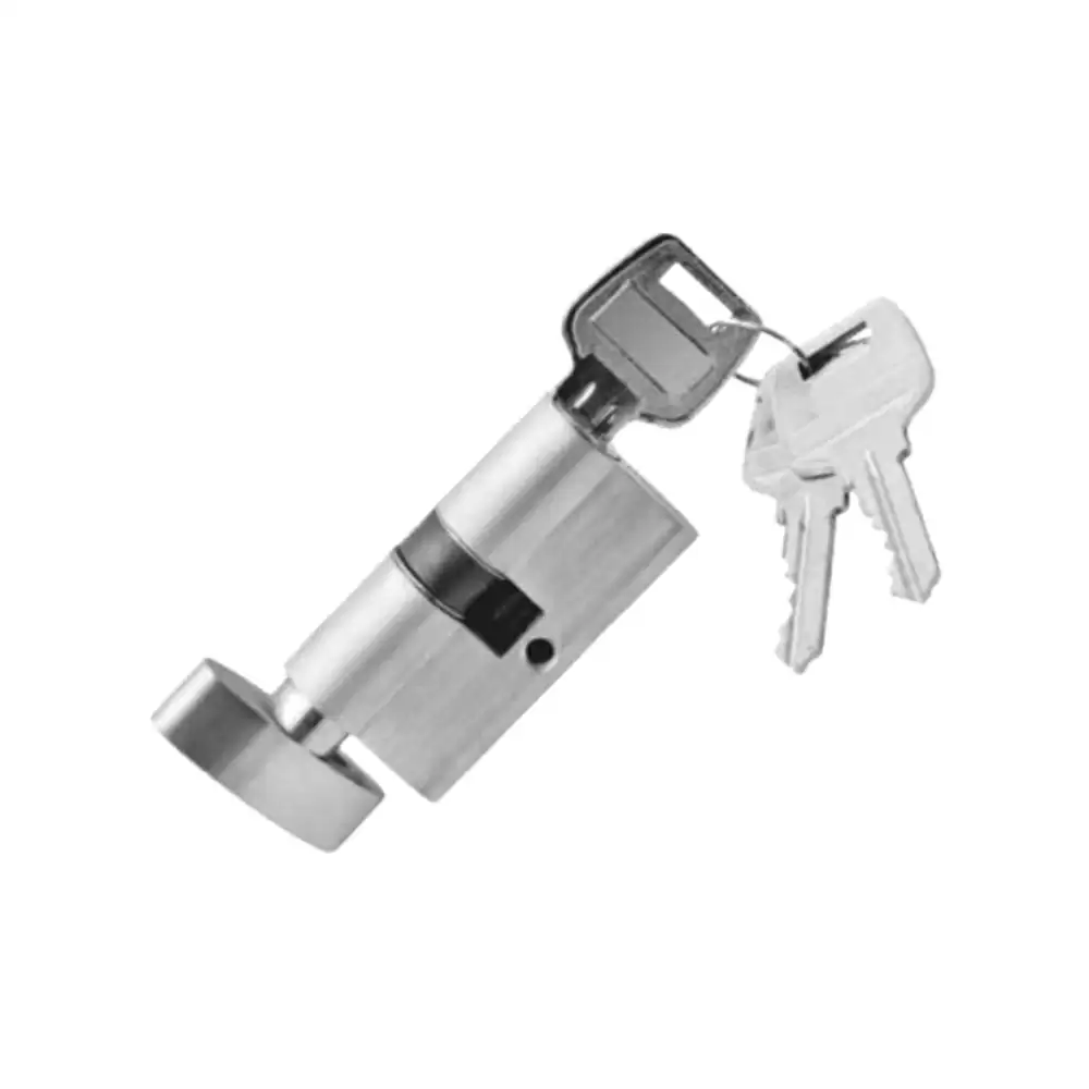 Suzu MH041 Euro CYL 2 (AL) One Side Key & One Side Knob Pin Cylinder Lock - Matt