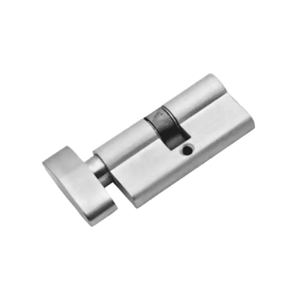 Suzu MH043 Euro CYL 3 (AL) One Side Coin & One Side Knob Pin Cylinder Lock - Matt