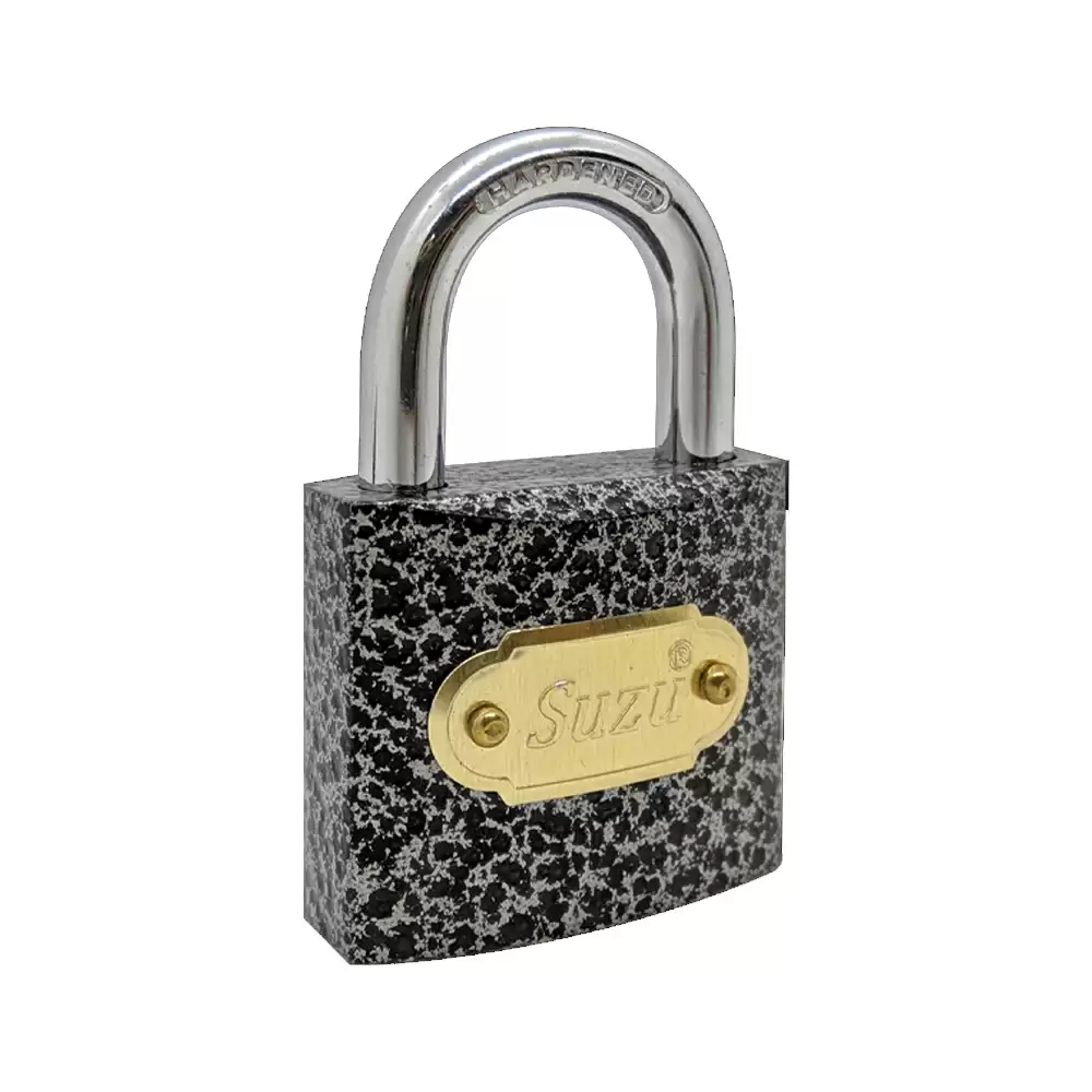 Suzu SZ Cast Iron 5 Pin Padlock With 3 Keys - 40 mm (Black PC)