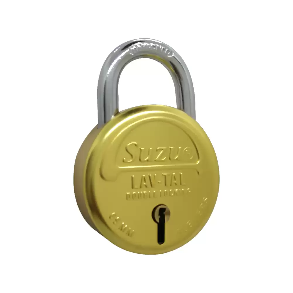 Suzu SZ LAV-TAL 8 Levers Padlock With 3 Keys - 65 mm (Mirror Polish)