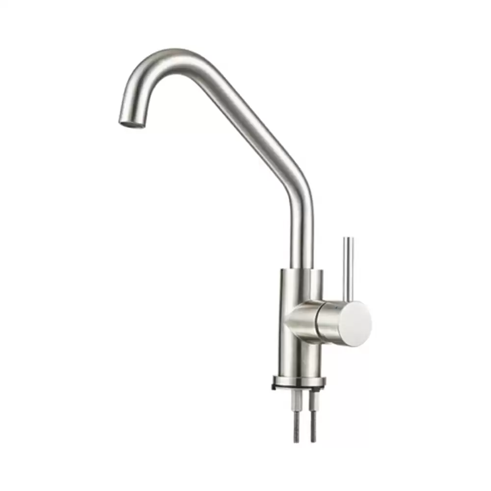 Anupam (SS1106) Primo Swivel Spout Deck Mounted Kitchen Sink Tap - Satin Finish