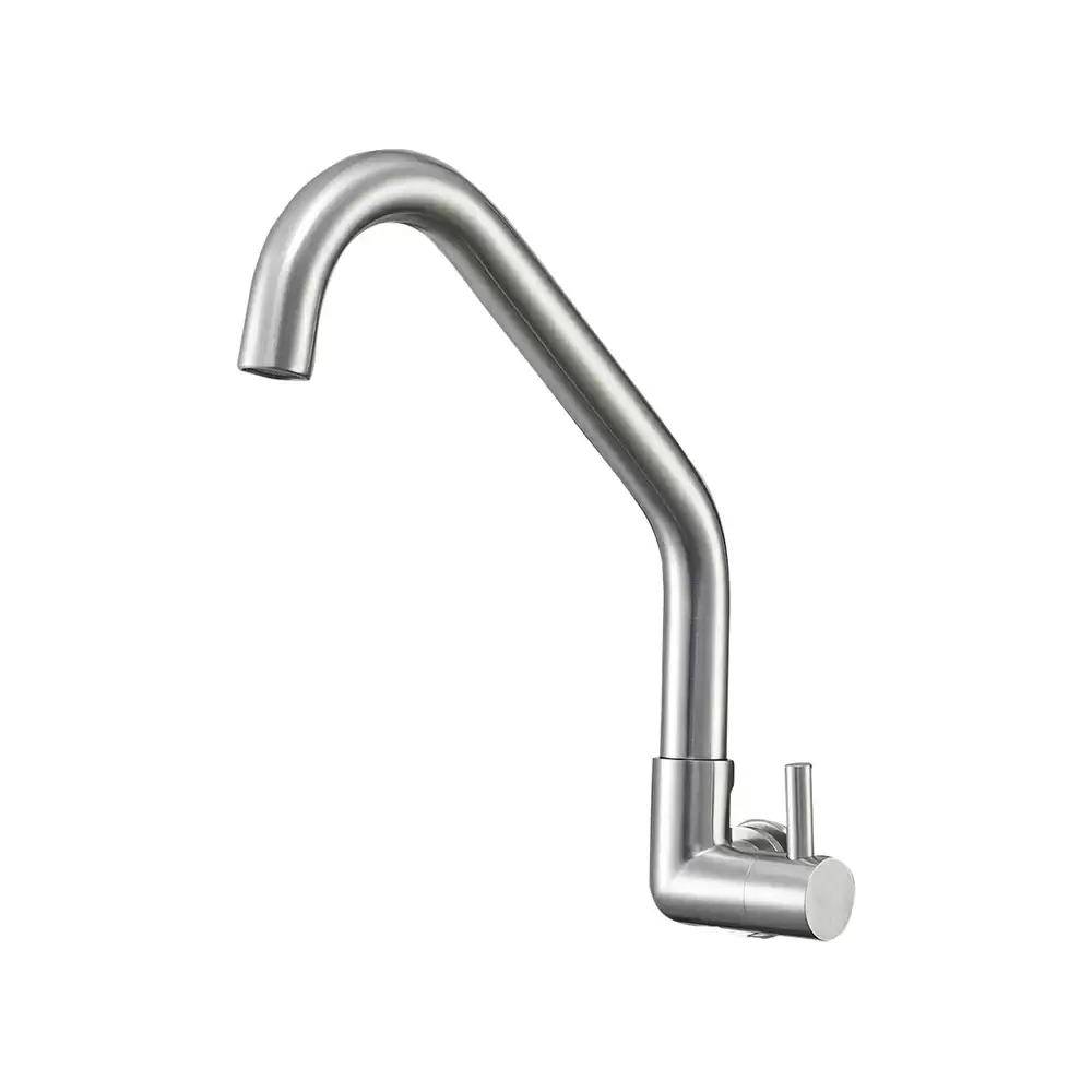 Anupam (SS1114) Primo Wall Mounted Kitchen Sink Tap - Satin Finish