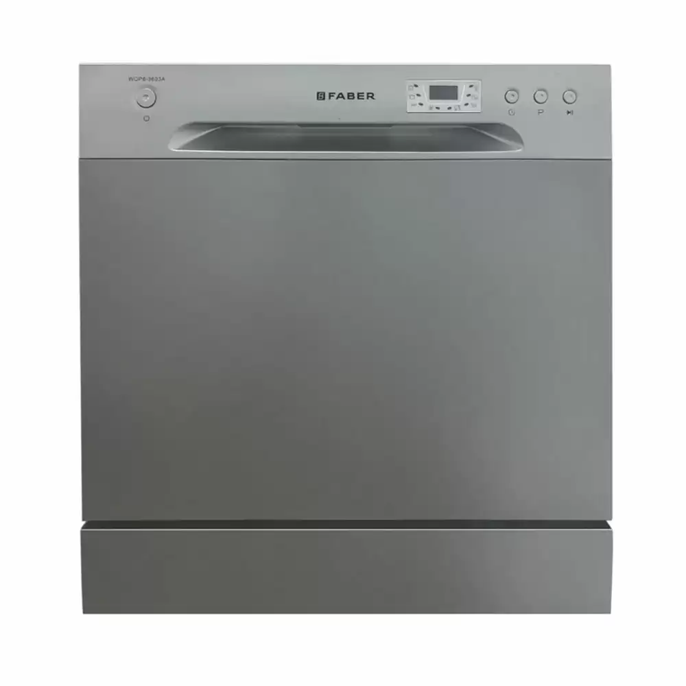 Faber FFSD 6PR 8S Free Standing Dishwasher, Capacity 8 Plate Setting - (Inox)