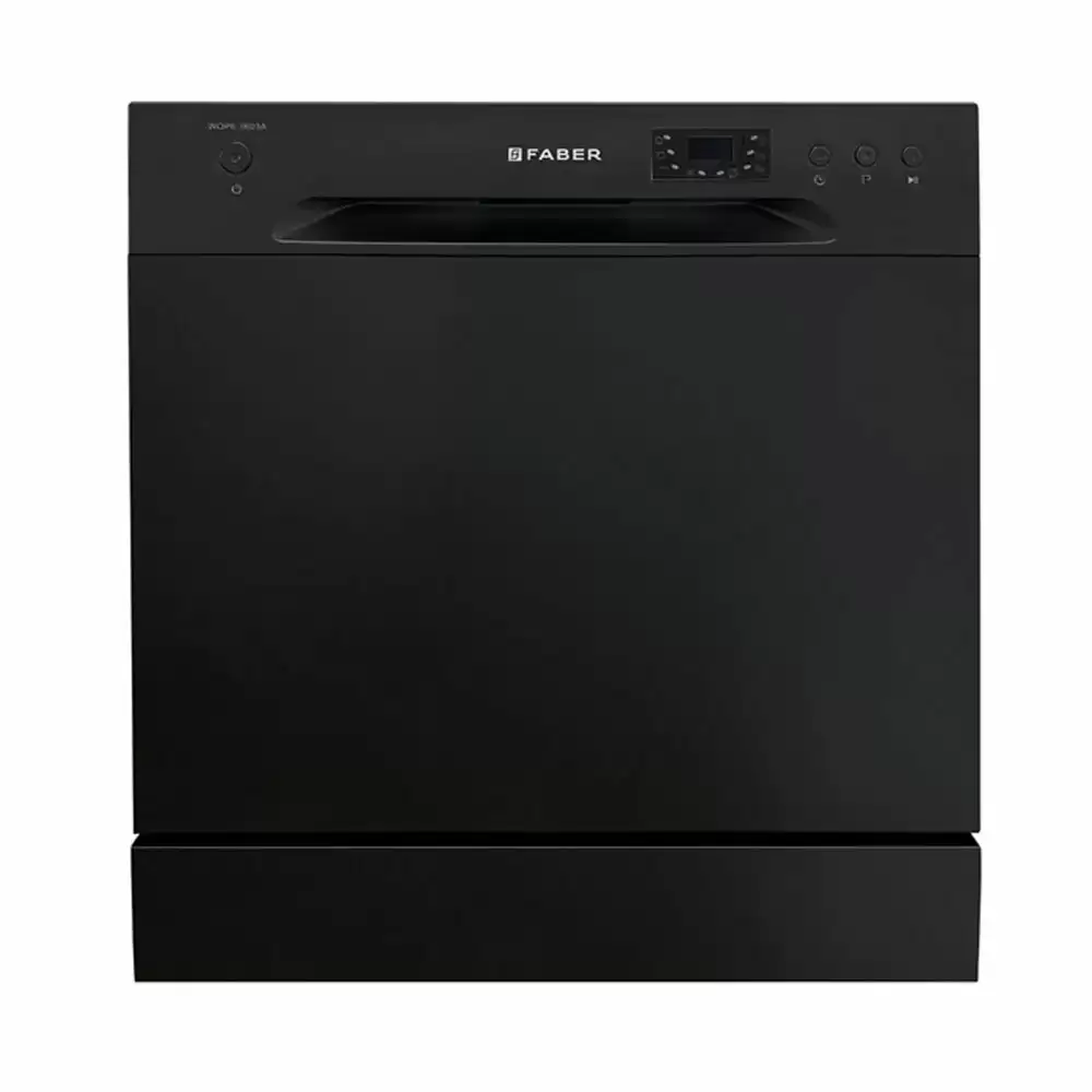 Faber FFSD 6PR 8S Free Standing Dishwasher, Capacity 8 Plate Setting - (Ace Black)