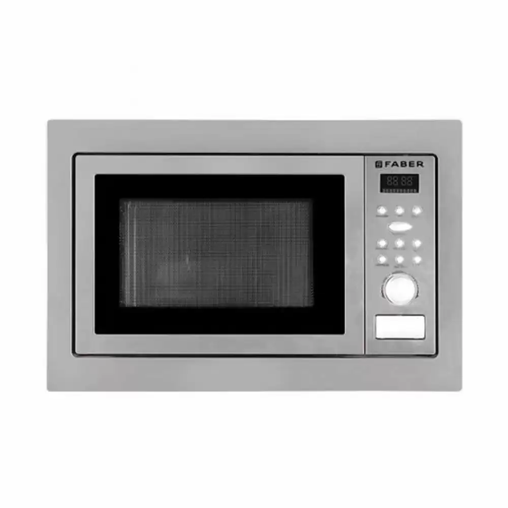 Faber FBIMWO CGS/FG Button & Knob Control Built-in Microwave With Grill & Convection, Capacity 25 L (Silver)