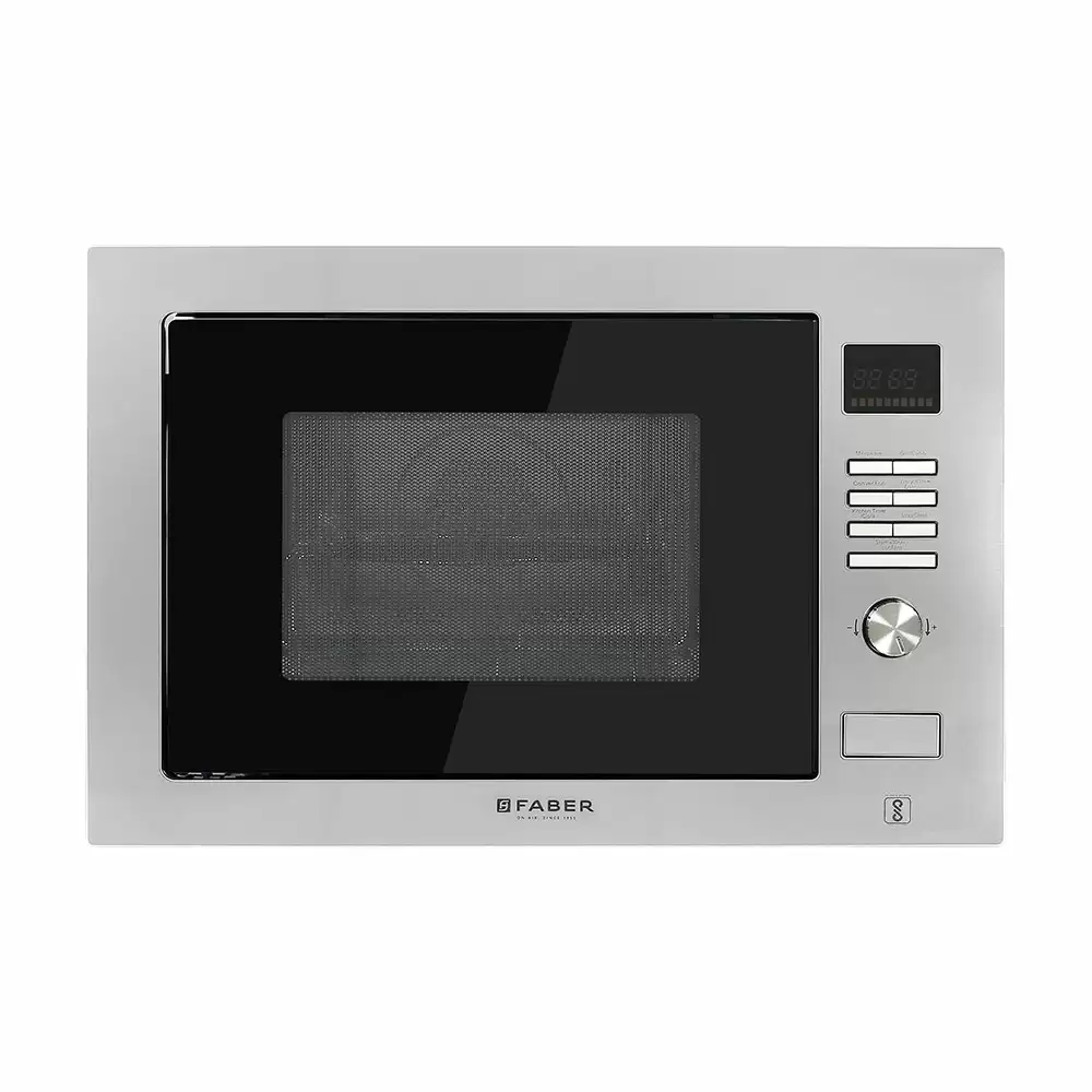 Faber FBIMWO CGS Button & Knob Control Built-in Microwave Oven With Grill & Convection, Capacity 32 L - (Silver)