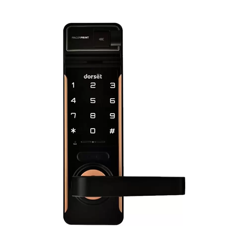 Dorset DG 503 IRG Mortise Smart Door Lock for Home With Fingerprint, Pin Code & Key Access (Rose Gold)