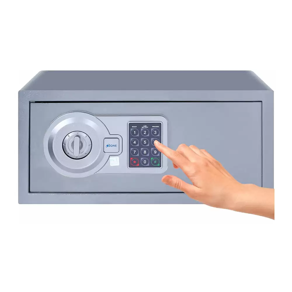 Ozone Agate Laptop (24.5 Litre) Electronic Safe Locker For Home & Office, Grey - 10.7 Kg (2 Years Warranty)