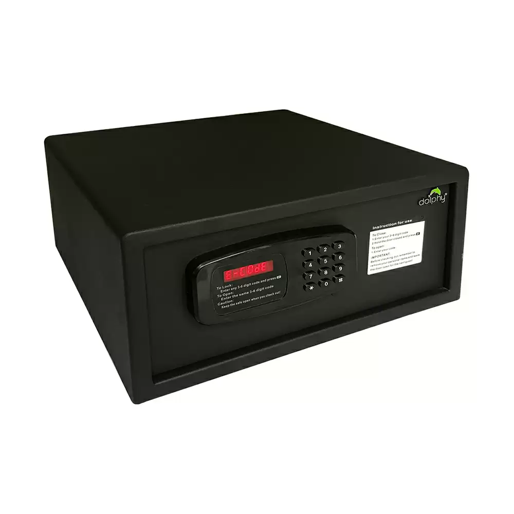 Dolphy DEHS0001 Electronic Safe Locker For Home & Office With Pin Code, Black - 10.5 Kg