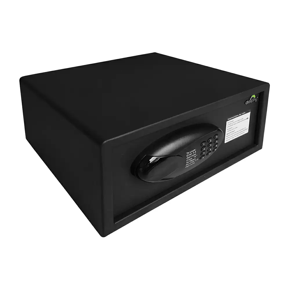 Dolphy DEHS0002 Electronic Safe Locker For Home & Office With Pin Code, Black - 10.5 Kg