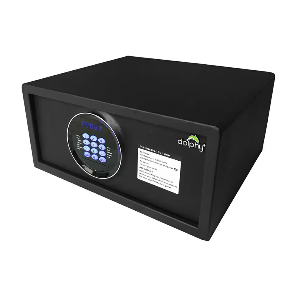 Dolphy DEHS0004 Electronic Safe Locker For Home & Office With Pin Code, Black - 10.5 Kg