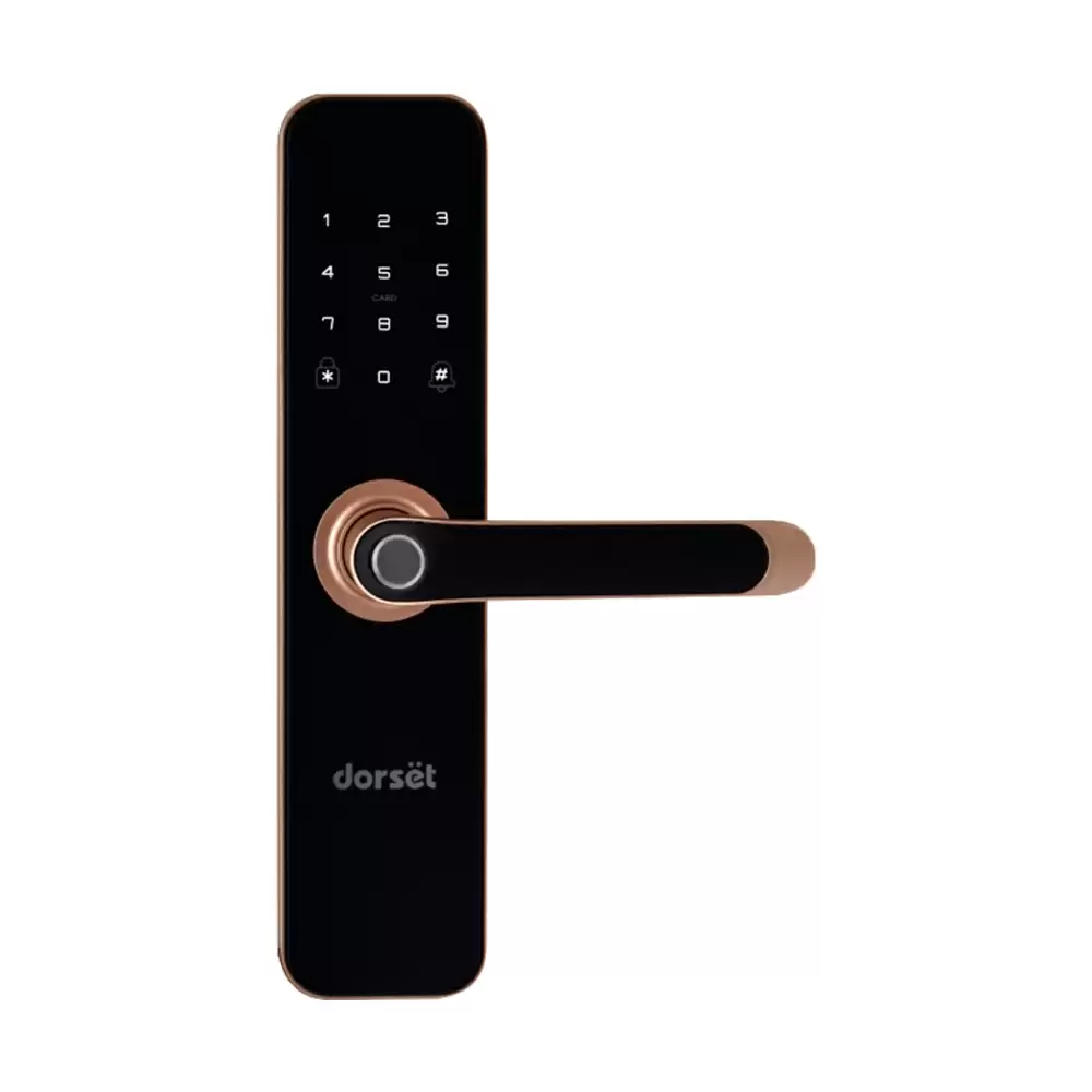 Dorset DG 203 MRG Mortise Smart Door Lock for Home With Fingerprint, Pin Code, RFID, Key Access (Rose Gold)