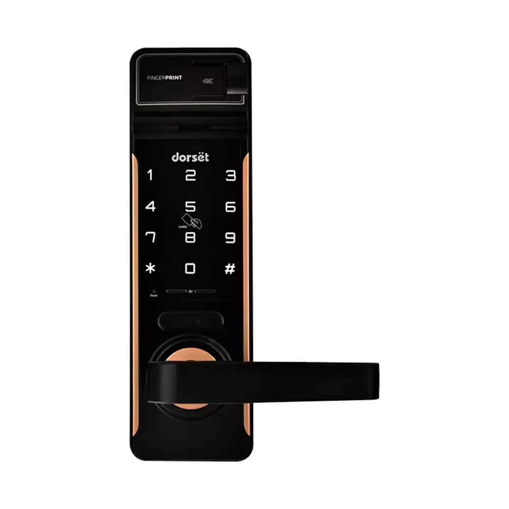 Dorset DG 501 MRG Mortise Smart Door Lock for Home With Fingerprint, Pin Code, RFID, Key Access (Rose Gold)