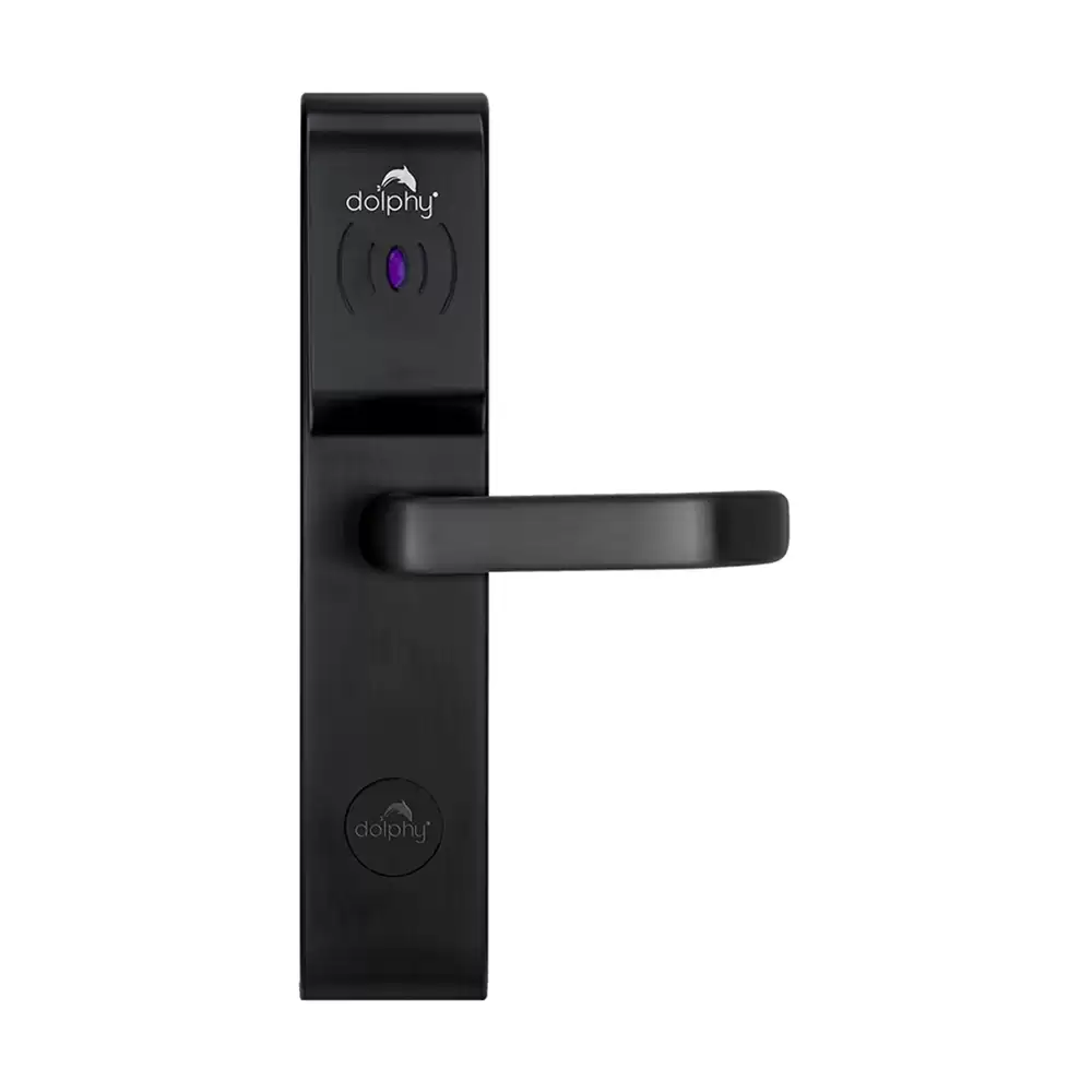 Dolphy DHDL0001-B Deadbolt Smart Door Lock for Hotels With RFID, Key Access (Black)