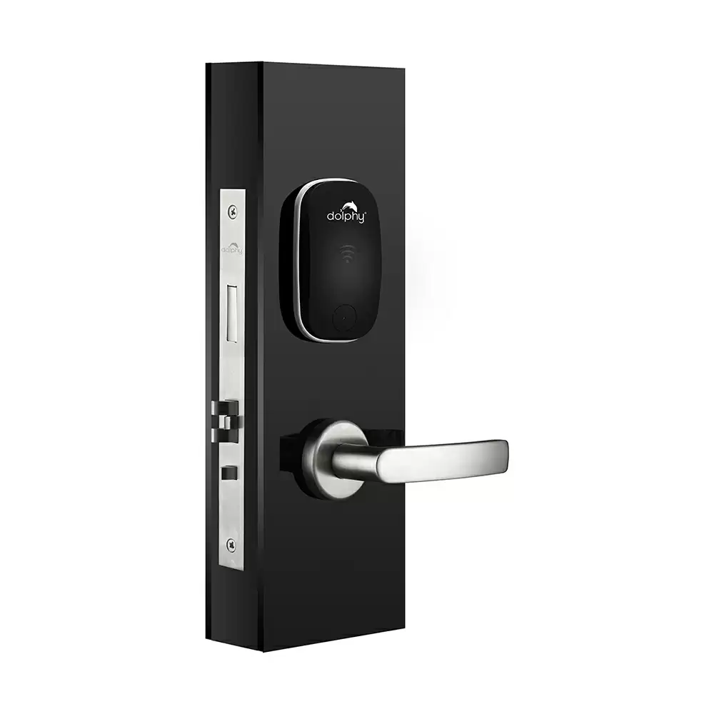 Dolphy DHDL0002-S Mortise Smart Door Lock for Hotels With RFID, Key Access (Silver)