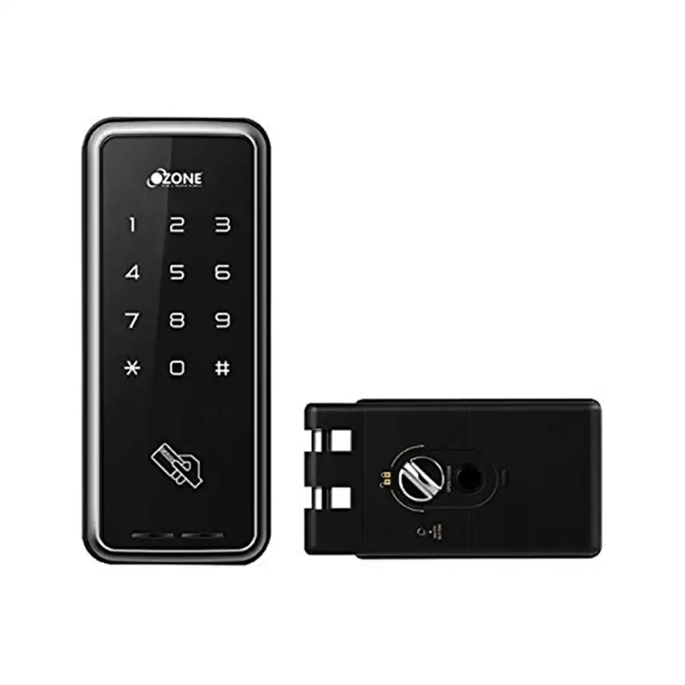 Ozone OZDL-11 RF-SL STD Smart Door Lock for Home With Pin Code, RFID & Key, Black (1 Year Warranty)