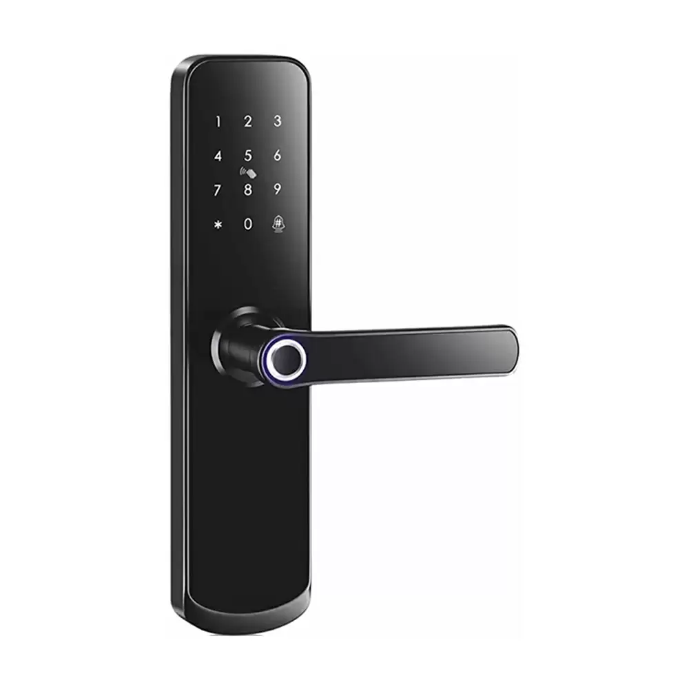 Ozone OZLK00322 Smart Door Lock for Home With Fingerprint, Pin Code, RFID & Key, Black (1 Year Warranty)