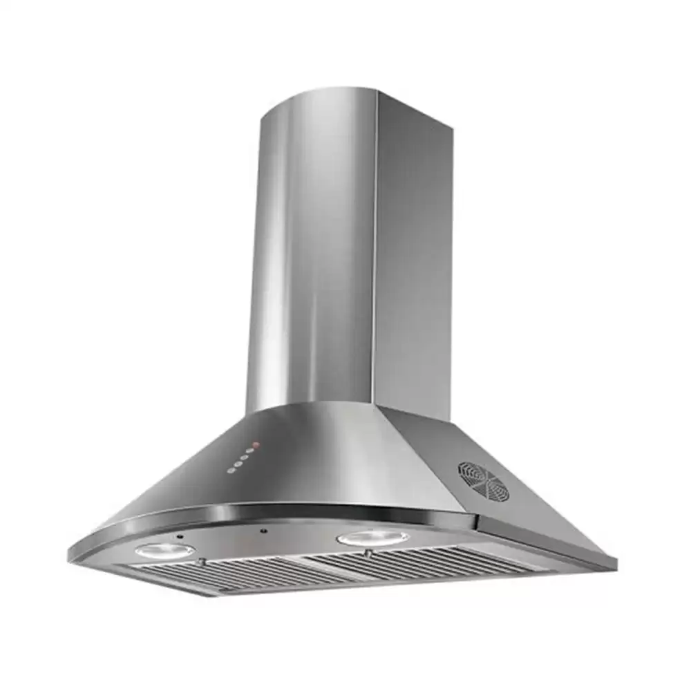 Faber Hood Tender 3D T2S2 Max LTW 60 cm Baffle Filter Wall Mounted Kitchen Chimney, Suction Capacity 1295 m3/hr (Silver)