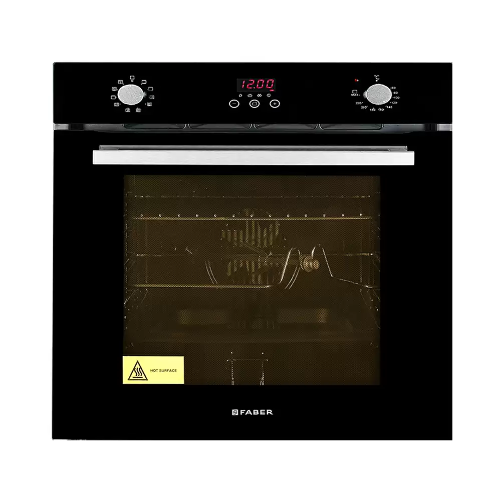 Faber FBIO 10F GLM Touch & Knob Control Built-in Oven With Grill & Convection, Capacity 80 L - (Black)