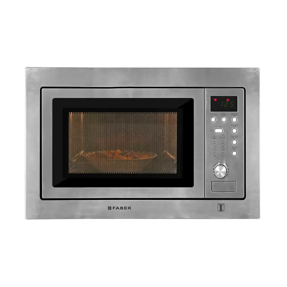 Faber FBI MWO SG Button & Knob Control Built-in Microwave With Convection, Capacity 20 L - (Stainless Steel)