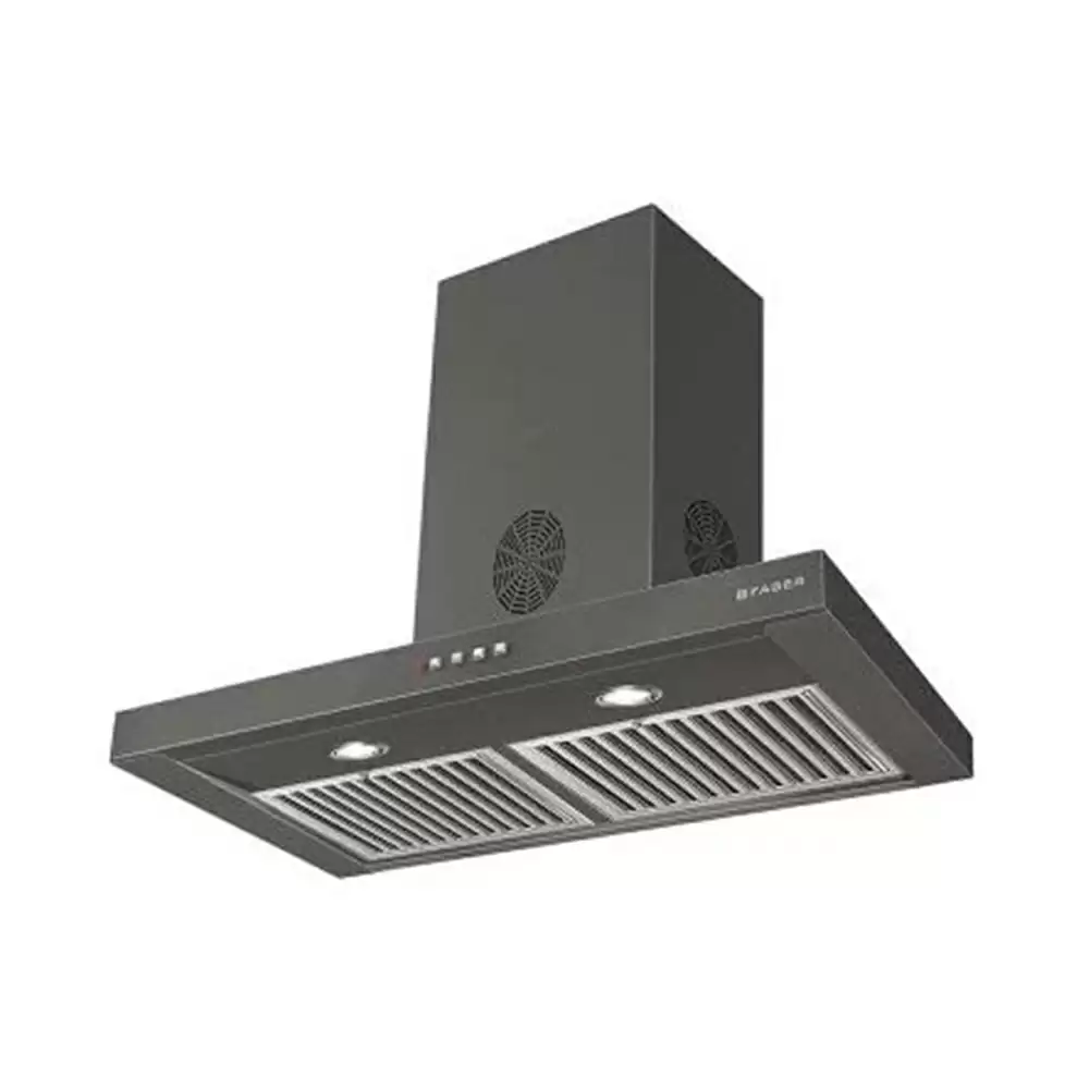 Faber Hood Stilo Slim 3D Plus T2S2 BK LTW 60 cm Baffle Filter Wall Mounted Kitchen Chimney - Suction Capacity 1150m3/hr (Black)