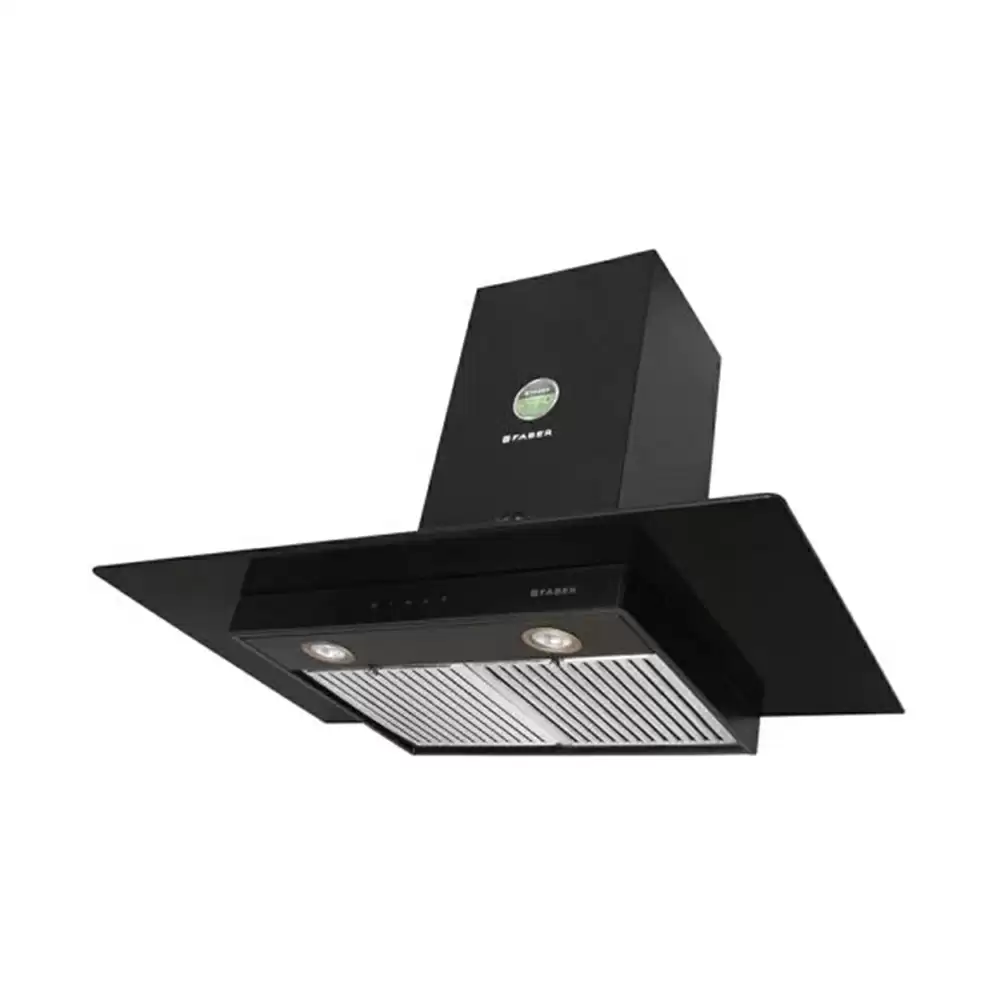 Faber Hood Super 3D Plus T2S2 BK TC LTW 90 Wall Mounted Kitchen Chimney  - 90 cm (Black)