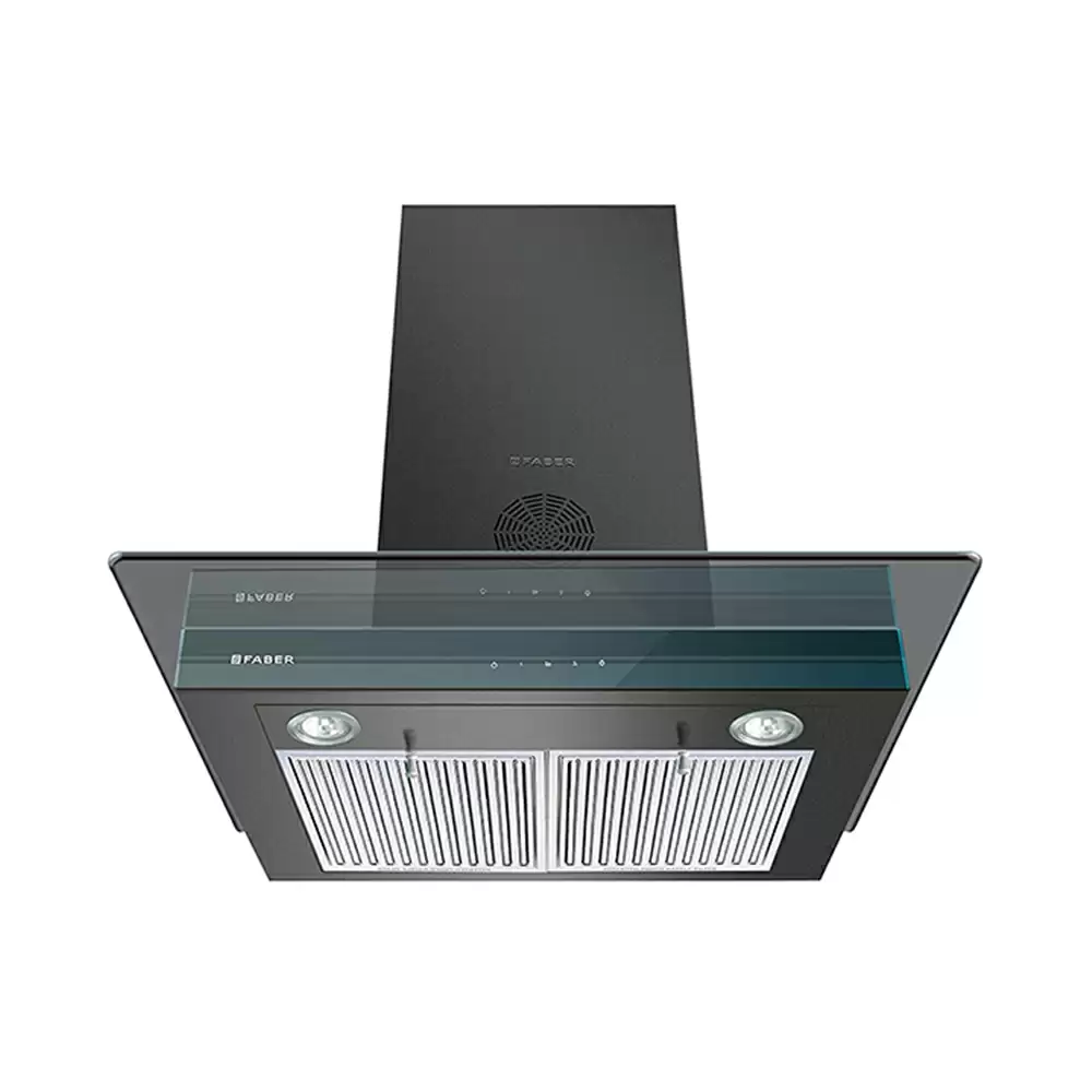 Faber Hood Super 3D Plus T2S2 BK TC LTW 60 Wall Mounted Kitchen Chimney  - 60 cm (Black)