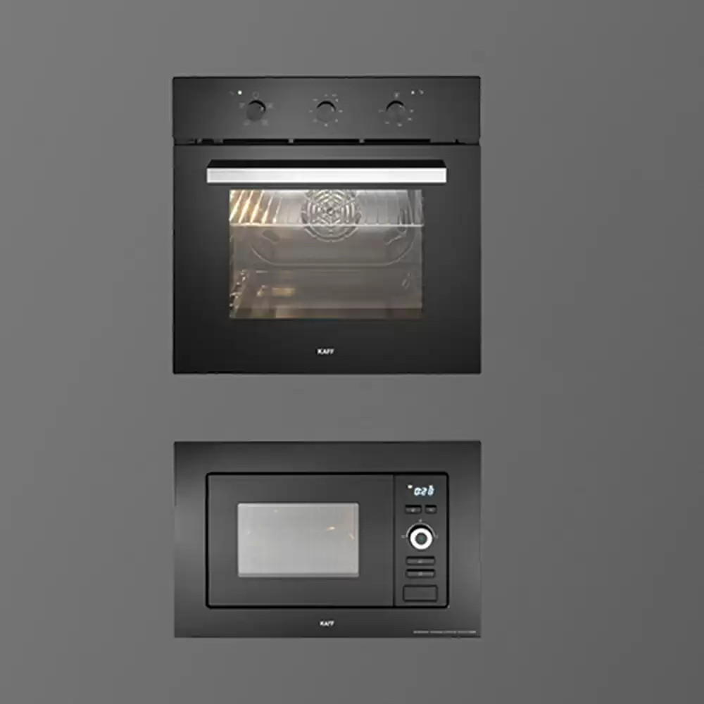 Kaff KOV 70BA6 (Rotary Knob Control, 70 L) Built-In Oven & KMW 5PJ (Button & Knob Control, 20 L) Built-In Microwave - Combo