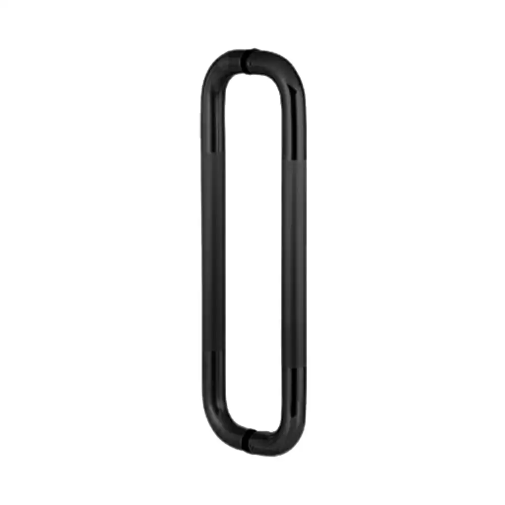 Ozone OGH-11 25x325 mm D-Type Glass Door Handle - Black Matt Finish