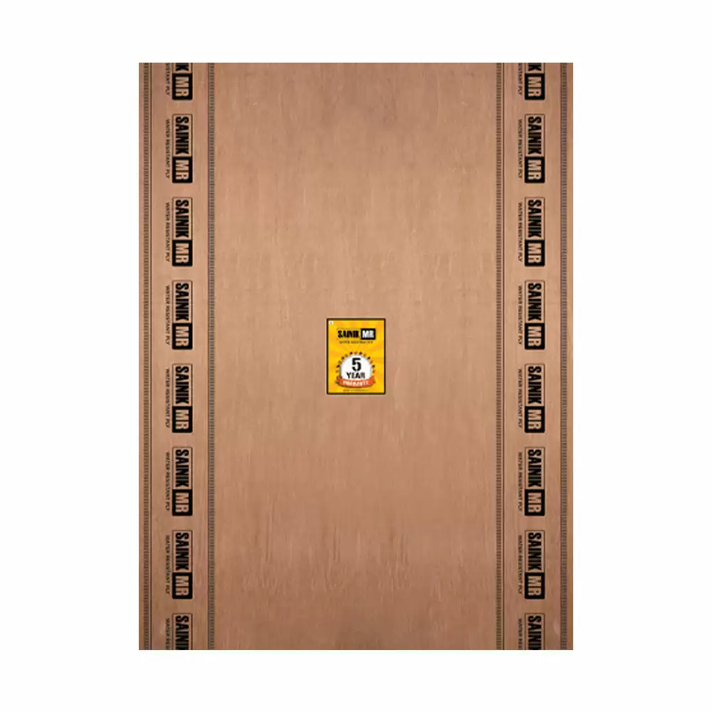 CenturyPly Sainik MR 12 mm Thick Water Resistant Plain BWR Plywood (8 L x 4 W) Feet - (Gurjan)