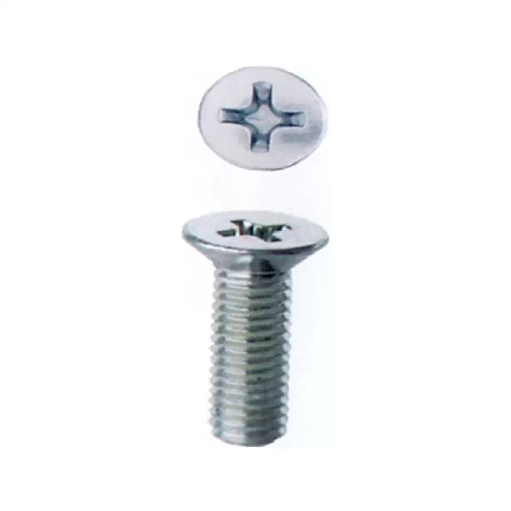 Trutek TFCSM550 Mild Steel Countersunk Machine Screw (5x50) mm - Galvanized (400 Pcs)