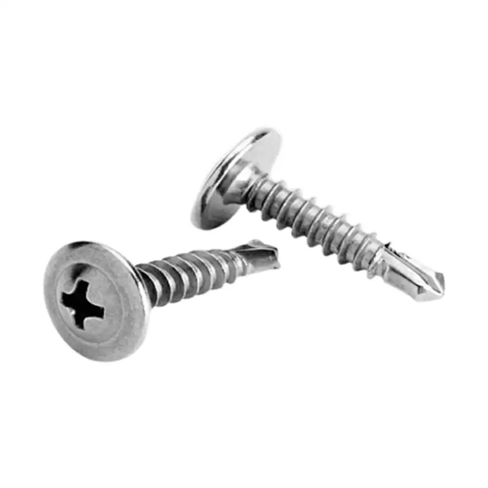 Trutek TWS04213TH Mild Steel Truss Head Self Drilling Screw (4.2x13) mm -  Galvanized (1000 Pcs)