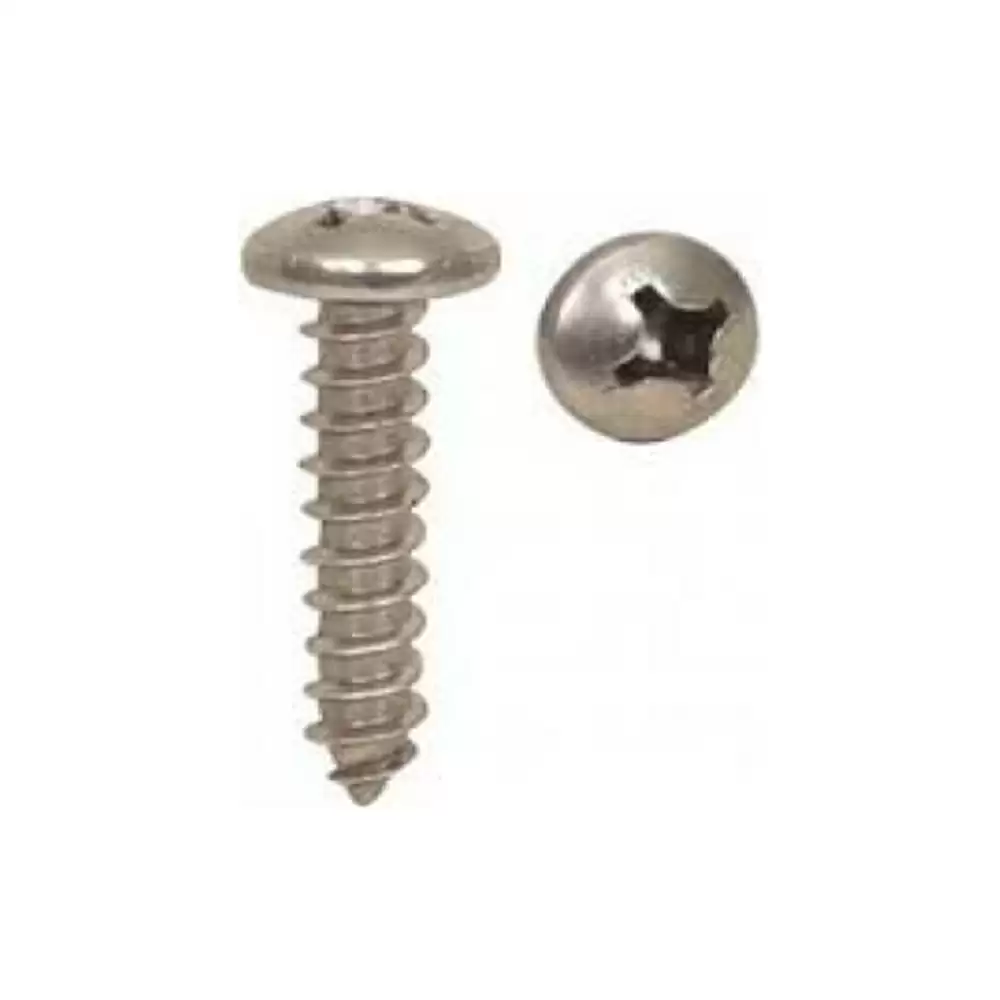 Trutek TWS0919PHA2 SS 304 PAN Head Self Tapping Screw (8x19) mm - Stainless Steel Finish (1000 Pcs)