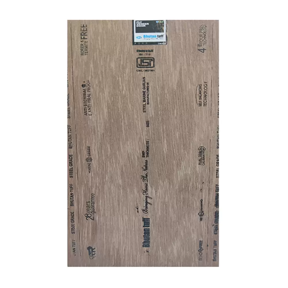 Bhutan Tuff Marine IS 710 Steel Grade 15 mm Thick BWP Plywood (8 L x 4 W) Feet - (Gurjan)