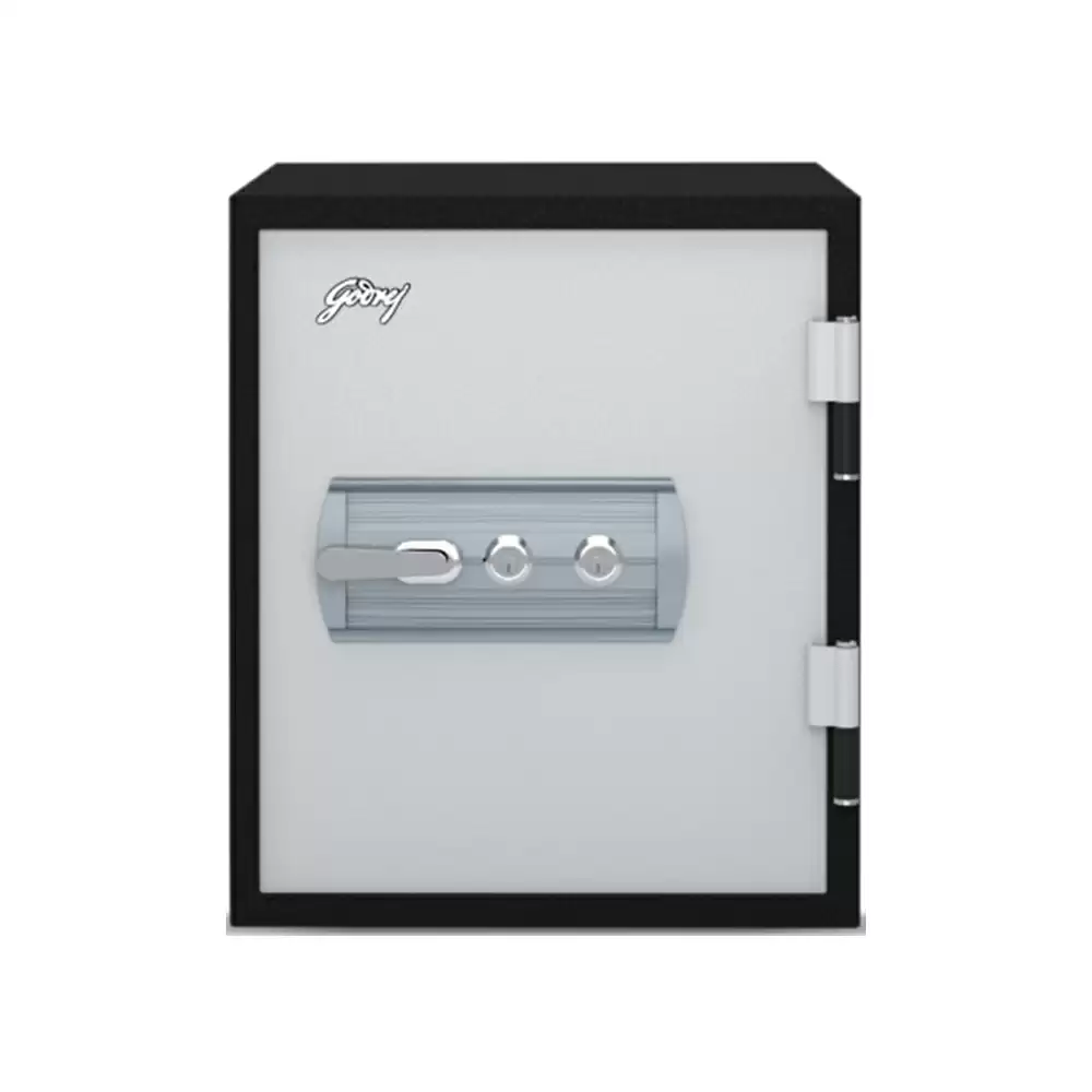 Godrej Safire 2KL (40 Litre) Manual Safe Locker For Home & Office With Key Lock, Black & Ivory - 61 Kg (1 Year Warranty)