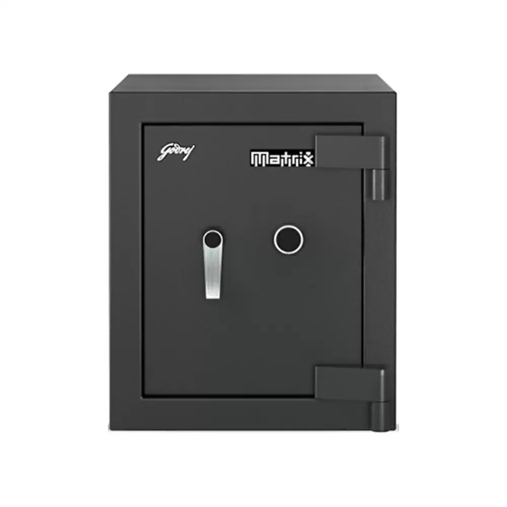 Godrej Matrix 1814 - KL (50 Litre) Manual Safe Locker For Home & Office With Key Lock, Black - 155 Kg (1 Year Warranty)