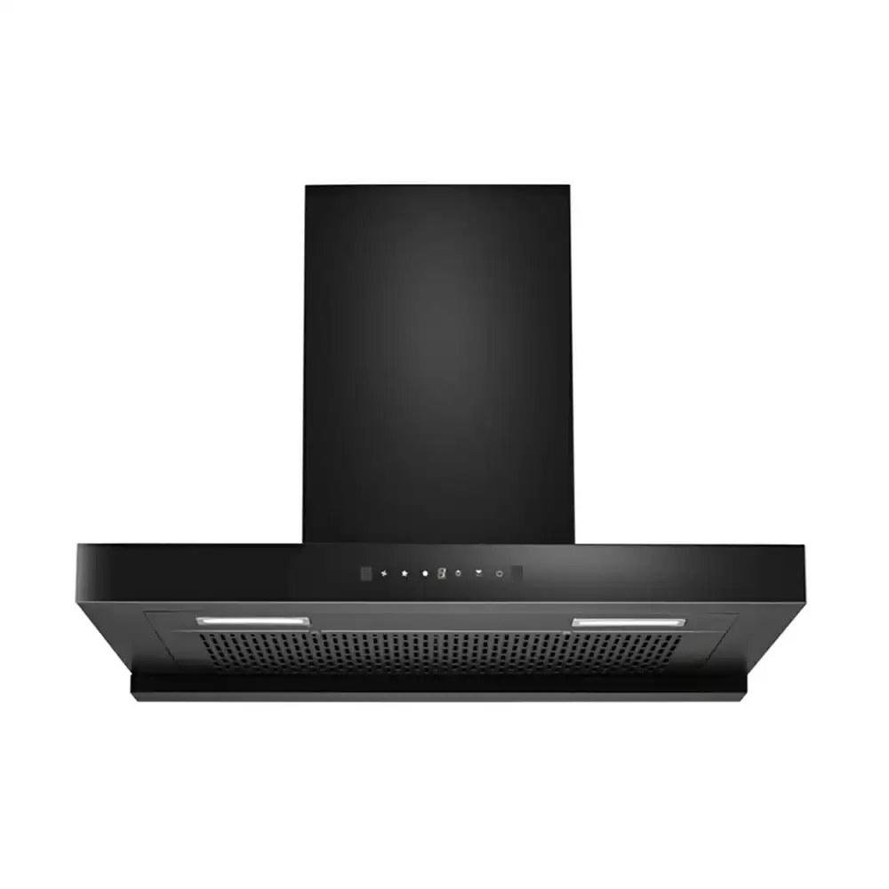 Hindware Darcia 75 cm Auto Clean Filterless Hood Wall Mounted Kitchen Chimney, Suction Capacity 1200 m³/hr - (Black)