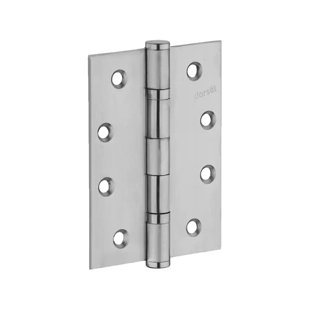 Dorset HG 1153 Ball Bearing Butt Hinge with Screw (102 x 76 x 3) mm - Silver Satin Finish