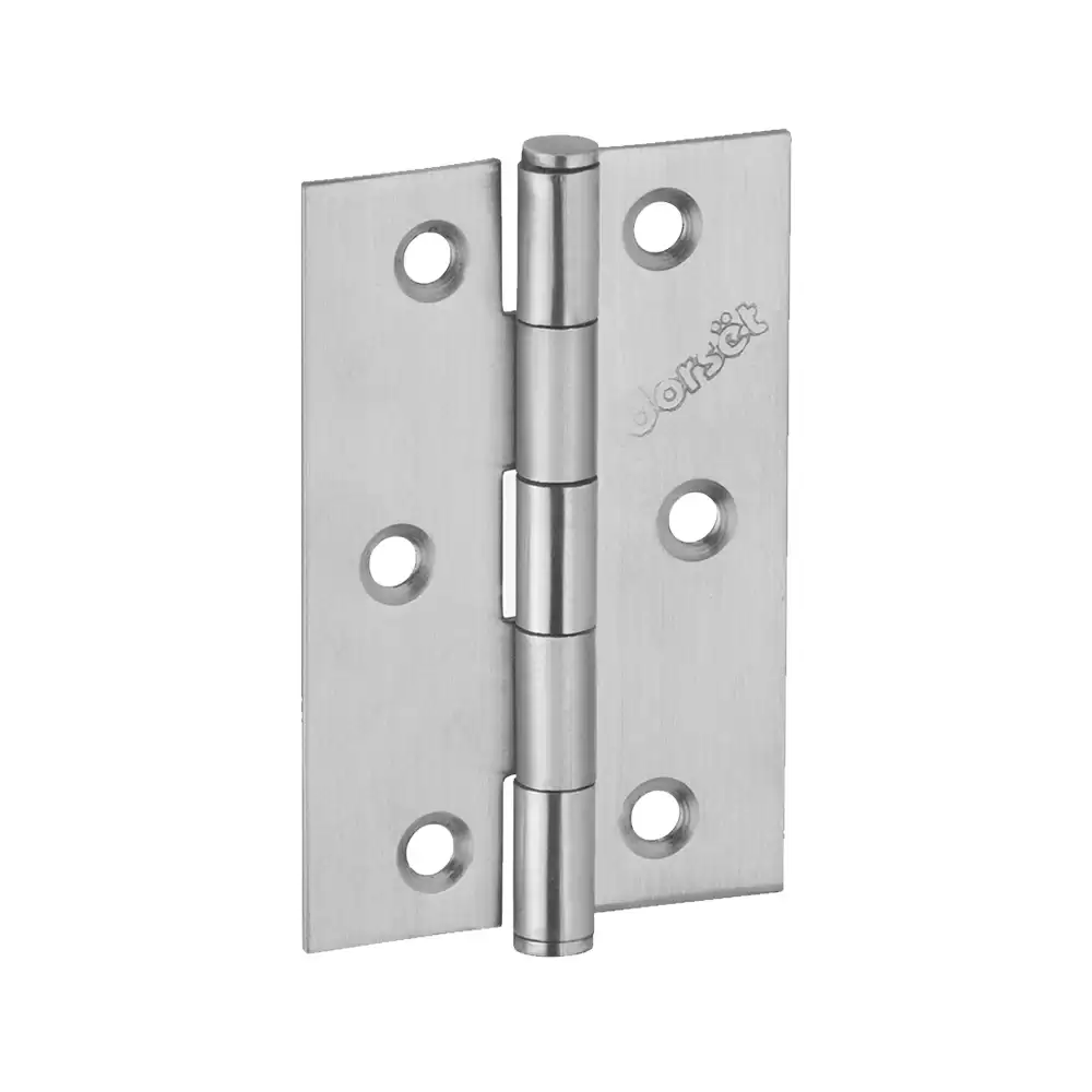 Dorset HG5150HSS Welded Butt Hinge without Screw (75 x 48 x 2.5) mm - Silver Satin Finish