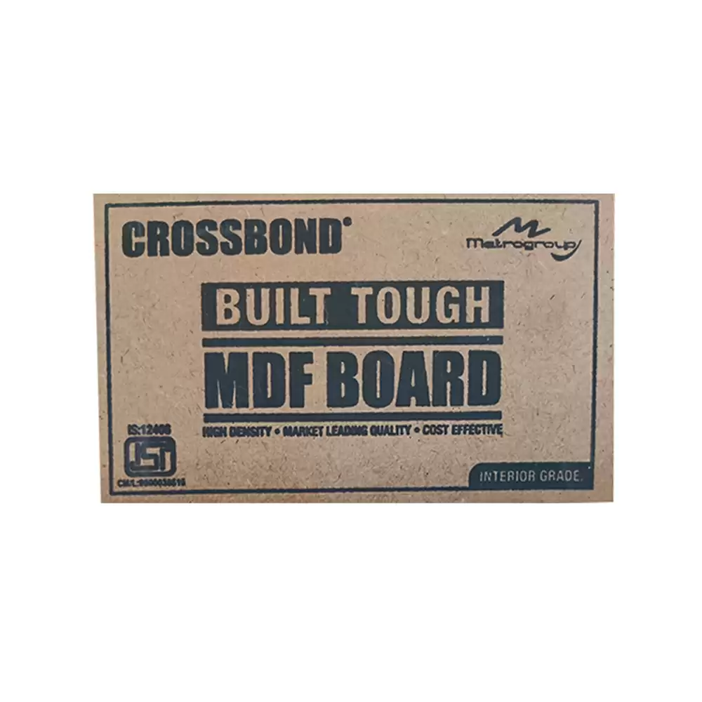 Crossbond 25 mm Thick Interior Grade Plain MDF Board (8 L x 4 W) Feet