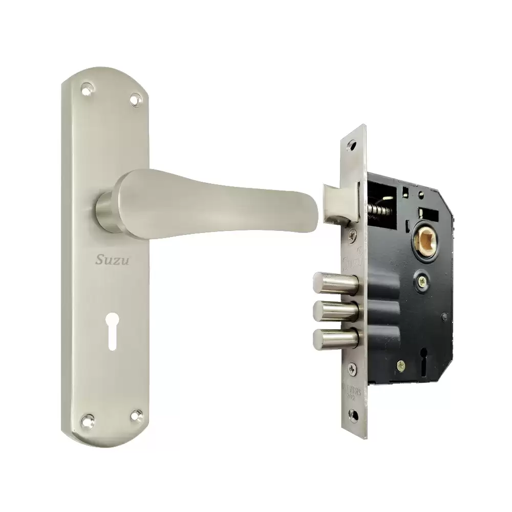 Suzu MS Rover 200 mm KY Door Handleset with Lock Body (Stainless Steel)