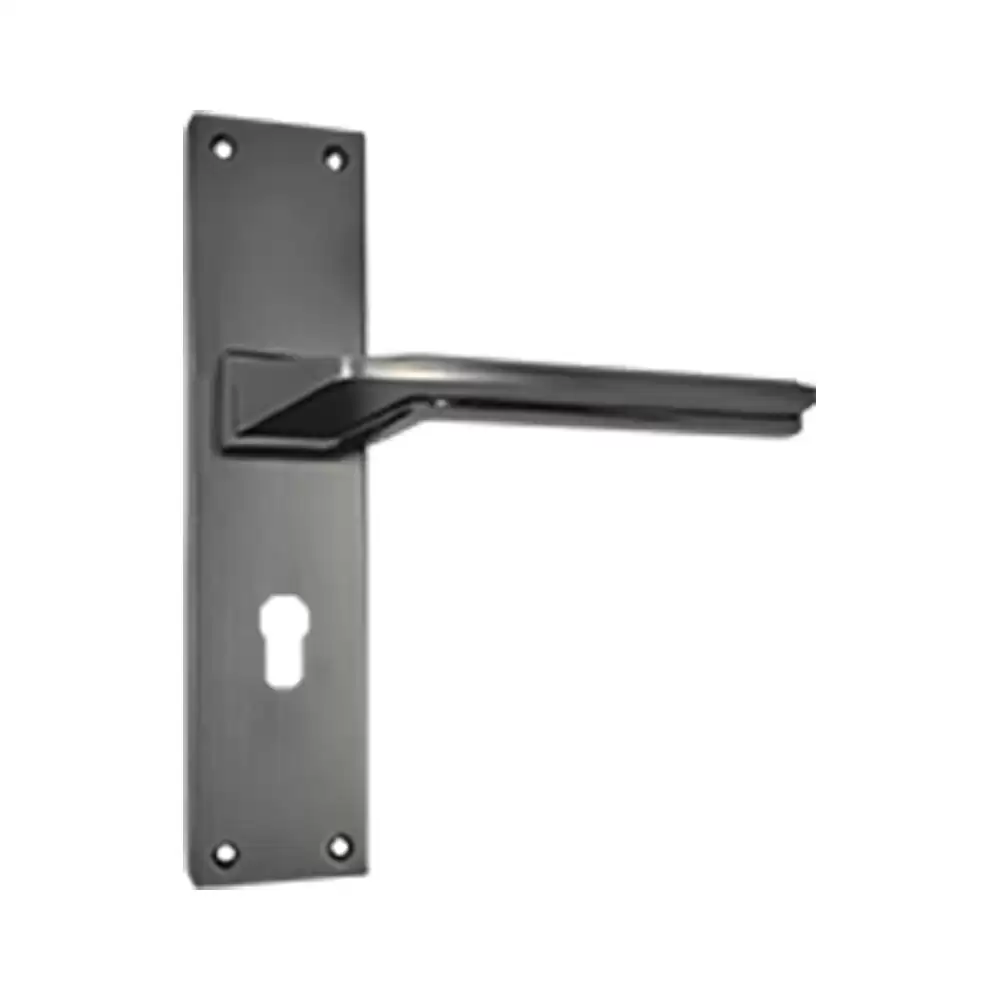 Suzu Maple CY Plate Mortise Handle - 200 mm (Black Antique)