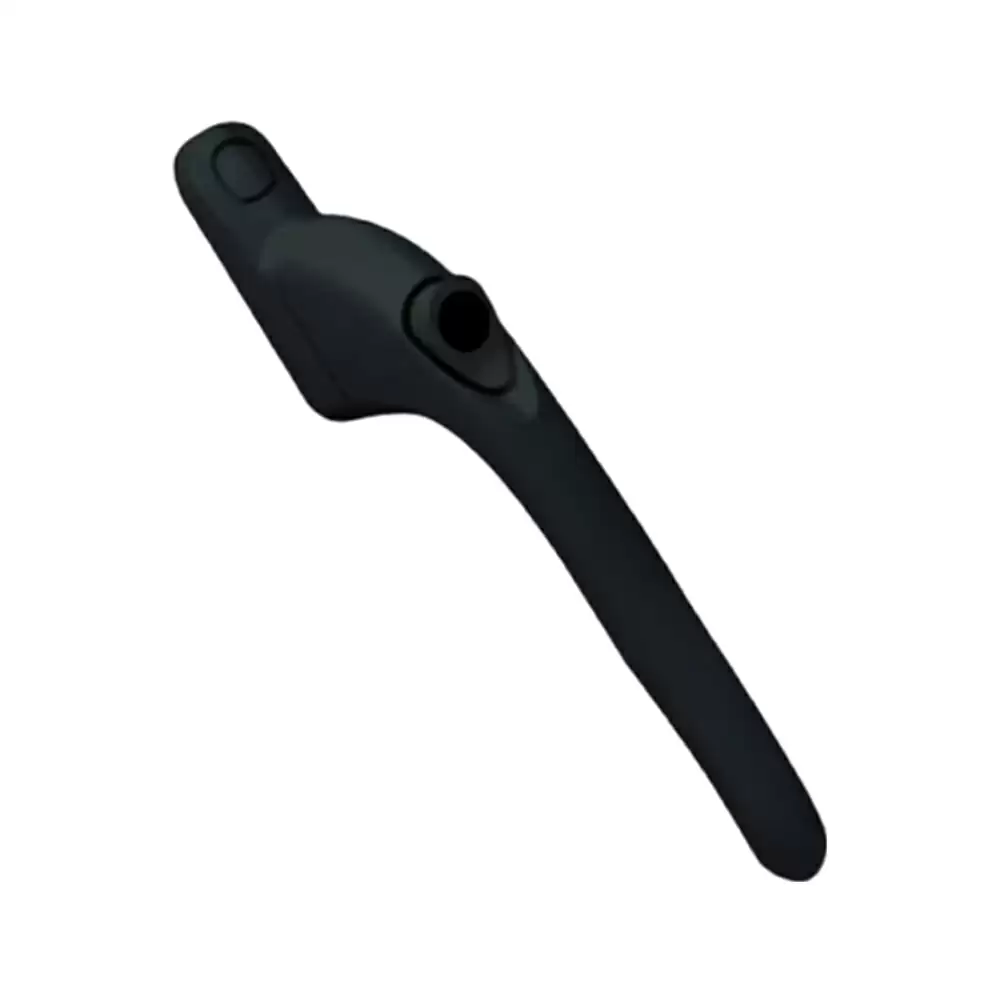 (Pack of 100) McCoy 8M PBHK-1 Push Button Handle with Key for uPVC Casement Windows - Black