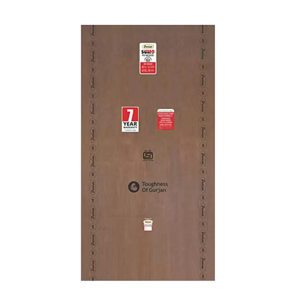 Durian Sumo MR Grade IS 303 15 mm Thick BWR Plywood  (8 L x 4 W) Feet - (Gurjan)