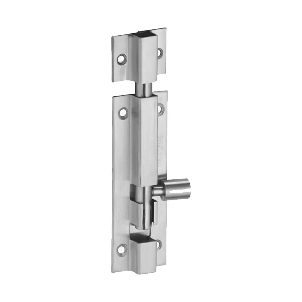 Dorset TS-1210 Square Shape 10 mm Regular Tower Bolt - 12 Inch (Silver Satin)